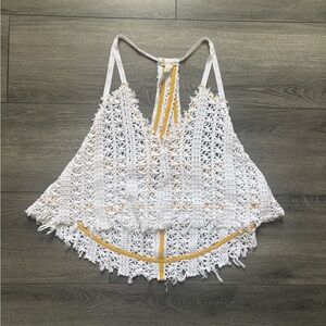 5/$20 Free People Beach Crochet Tank Top XS